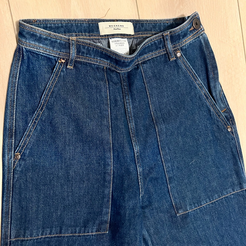 Weekend Max Mara wide leg Blue Denim Jeans
